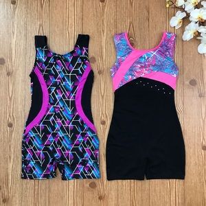 Danskin Freestyle Boyshorts Leotard - L - Lot Of 2